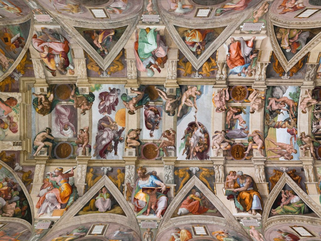 Sixtus-kápolna teljes mennyezeti festménye